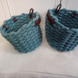 Set of woven baskets